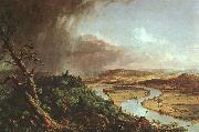 Thomas Cole The Connecticut River near Northampton painting